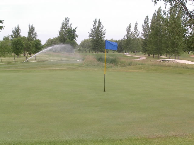 Hole 8 green